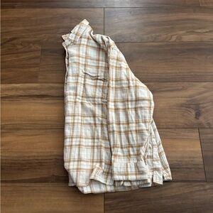 Plaid Button-Up Shirt